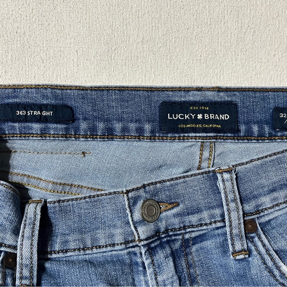 Lucky Brand 363 Straight Jeans Mens 31x29‎ Blue Denim Medium Wash - Picture 6 of 10